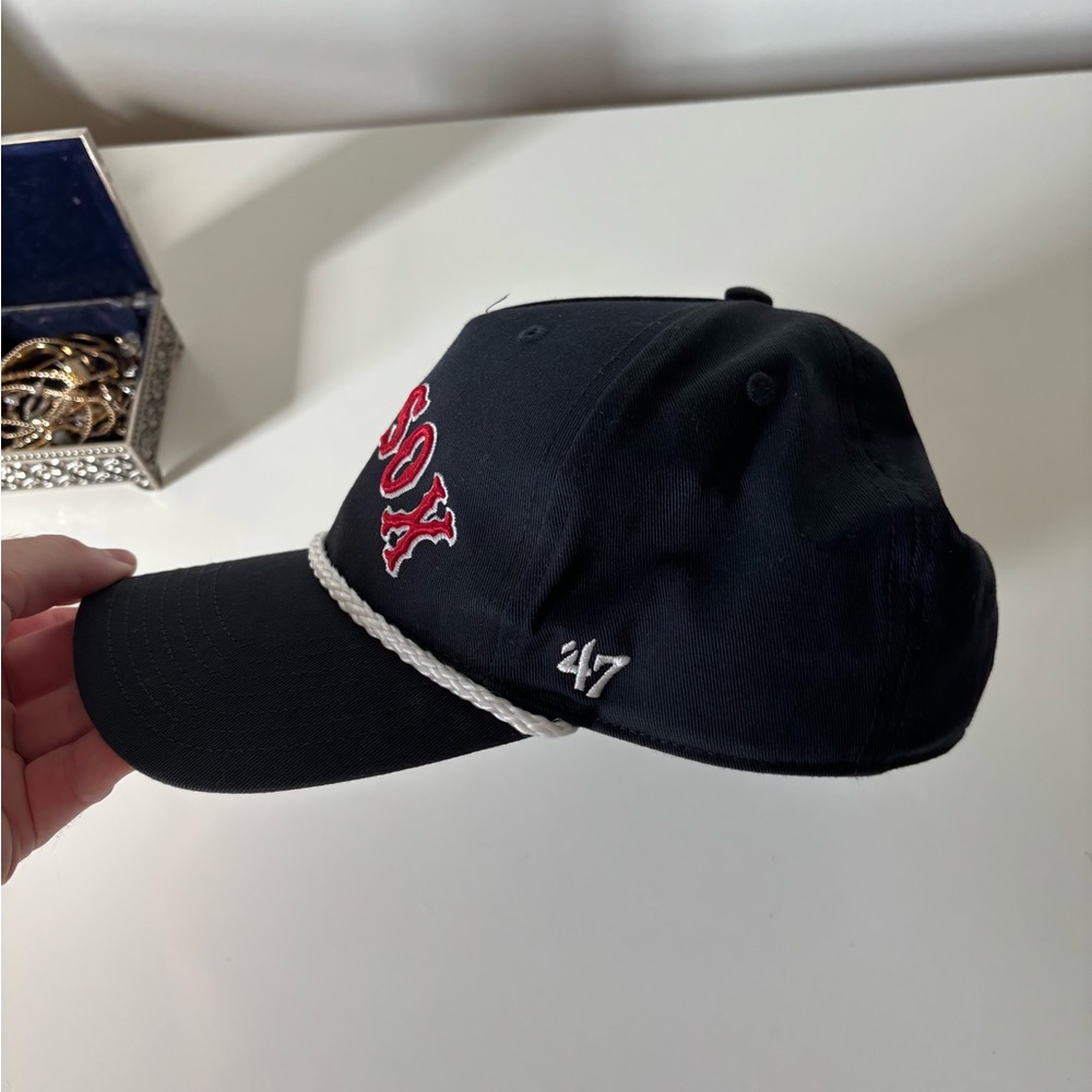 47 Brand Red Sox Black Hat - Picture 2 of 3